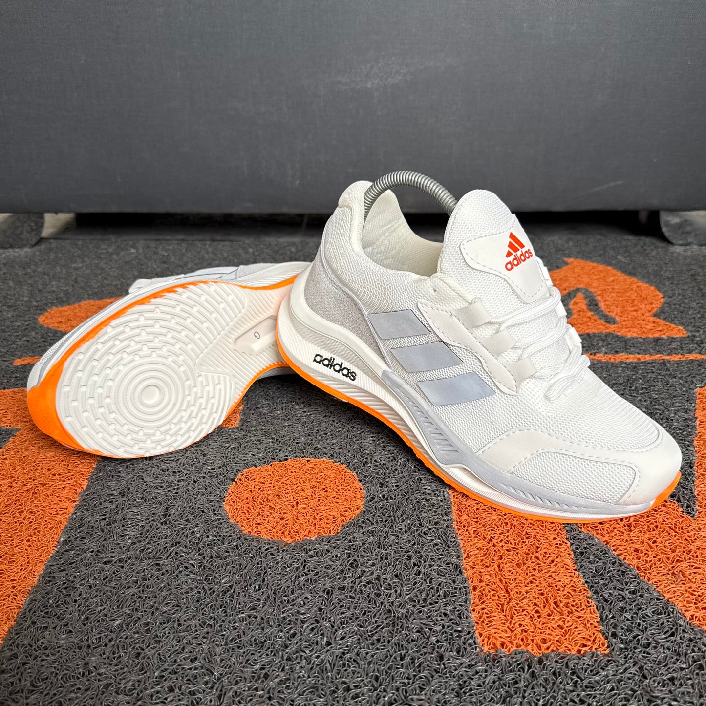 ADIDAS RUNNING MARFIL X NARANJA