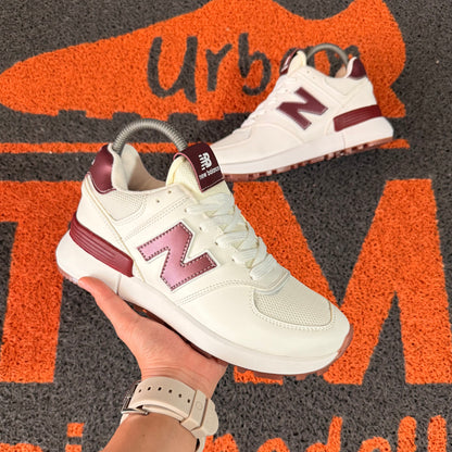 NEW BALANCE MARFIL X VINOTINTO MUJER