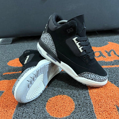 RETRO 3 NEGRO X GRIS