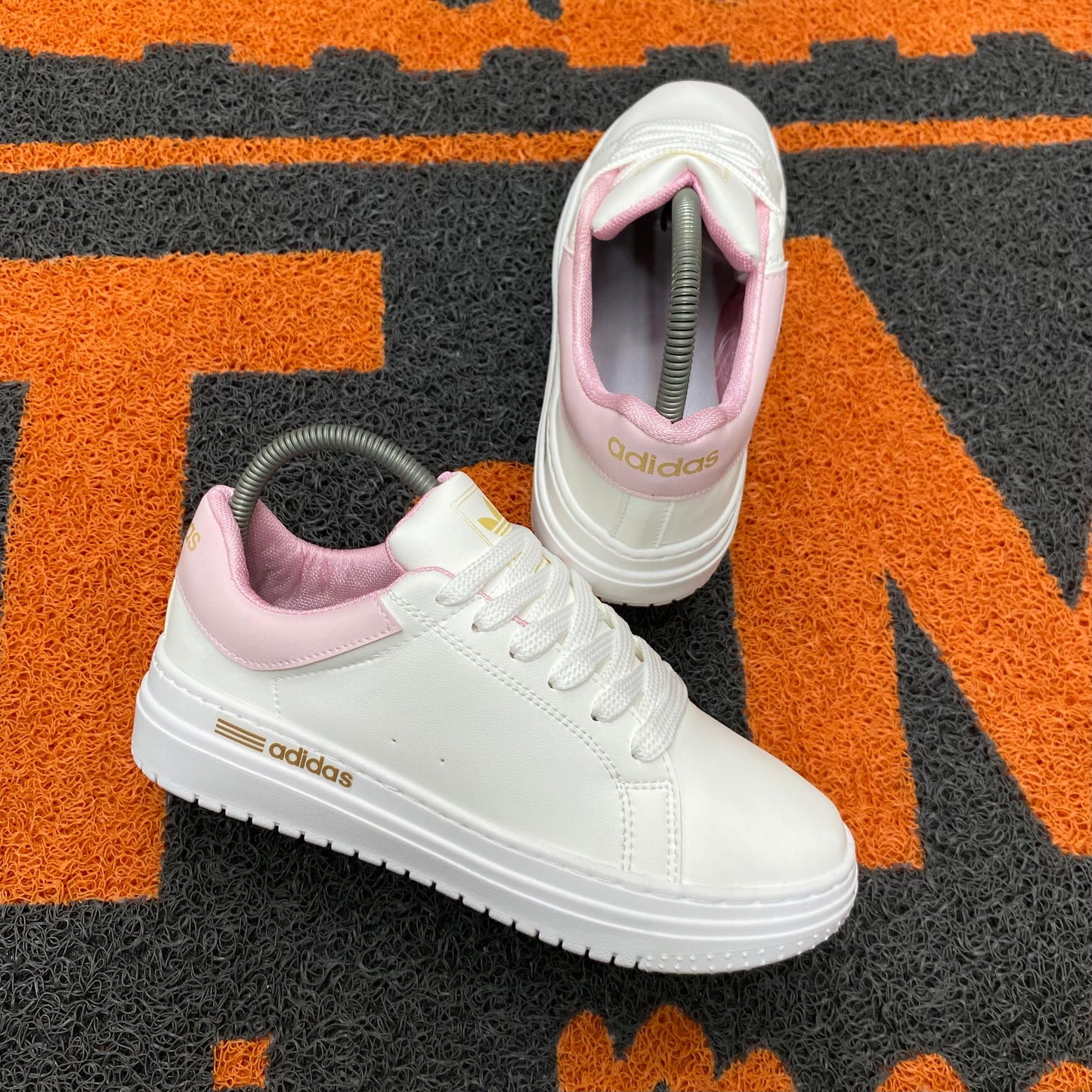 ADIDAS STAN BLANCO X ROSA