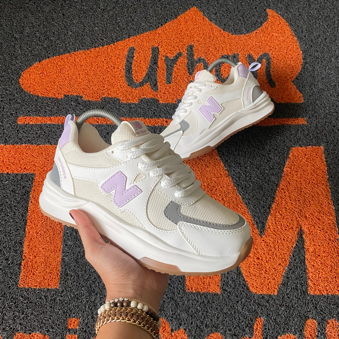 NEW BALANCE MARFIL X LILA