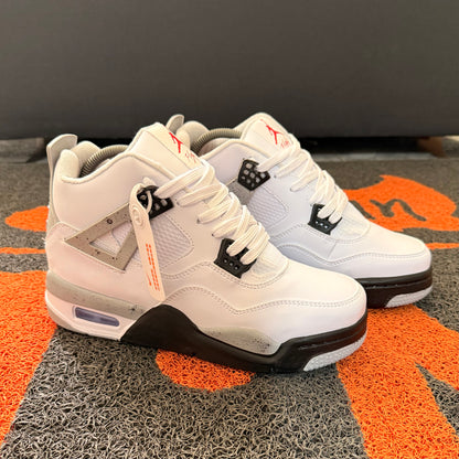 RETRO 4 BLANCO X GRIS