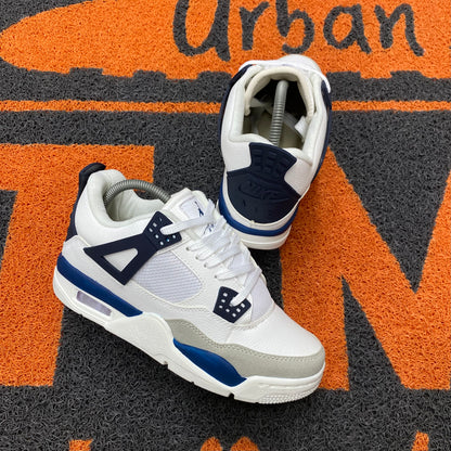 RETRO 4 BLANCA X AZUL