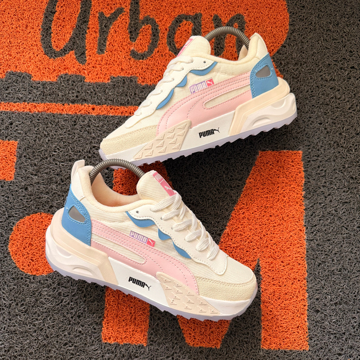 PUMA FUTURE AZUL ROSADO MUJER