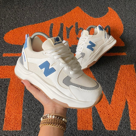 NEW BALANCE MARFIL X AZUL