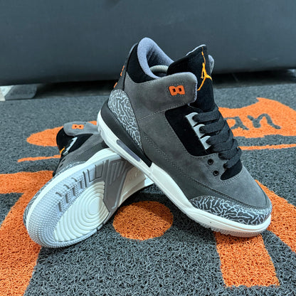 RETRO 3 GRIS X NARANJA