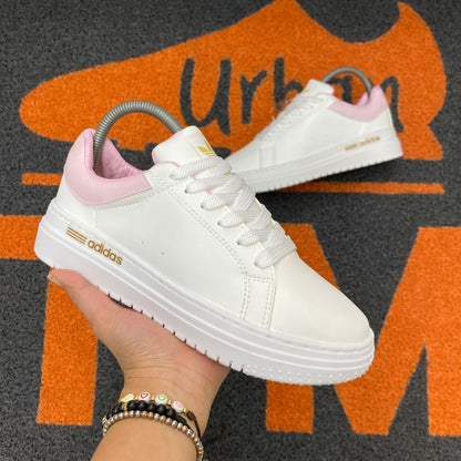 ADIDAS STAN BLANCO X ROSA