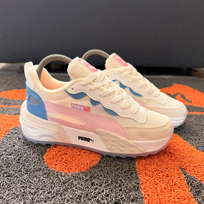PUMA FUTURE AZUL ROSADO MUJER