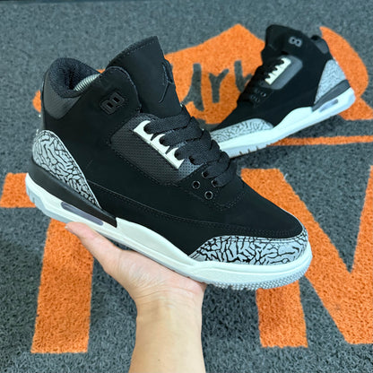 RETRO 3 NEGRO X GRIS