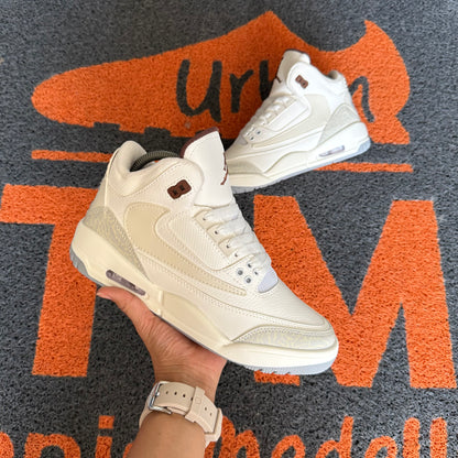 RETRO 3 BLANCO X GRIS