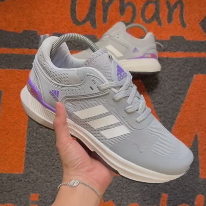 ADIDAS ULTRABOOST GRIS X MORADO