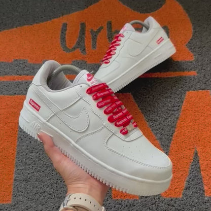 AF1 BLANCO X ROJO SUPREME