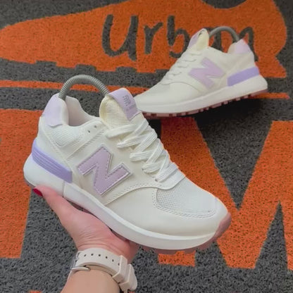 NEW BALANCE BLANCO LILA MUJER