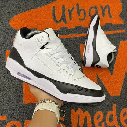 RETRO 3 BLANCA X NEGRO